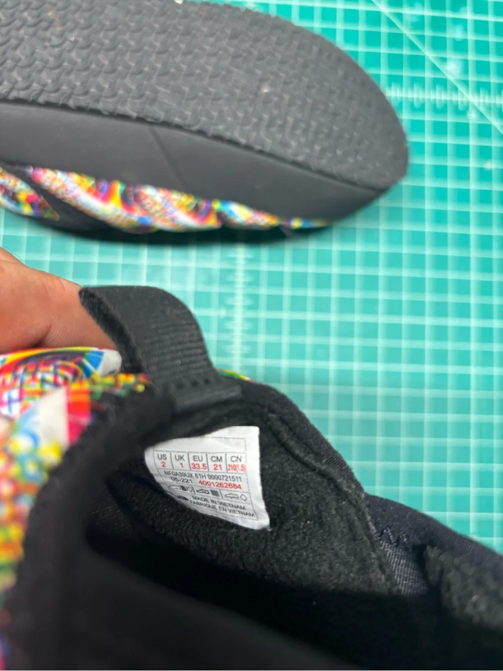 The North Face Kids' Multicolor Quilted Slip-On Shoes mule slippers camping